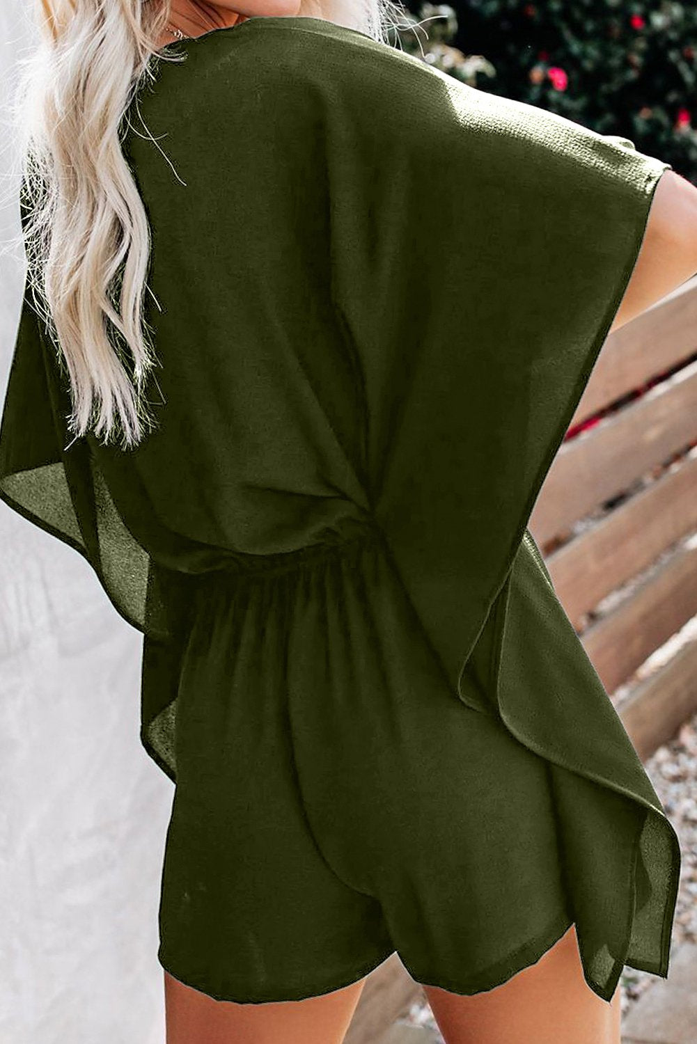 Summer Breeze Green Kimono Jumpsuit