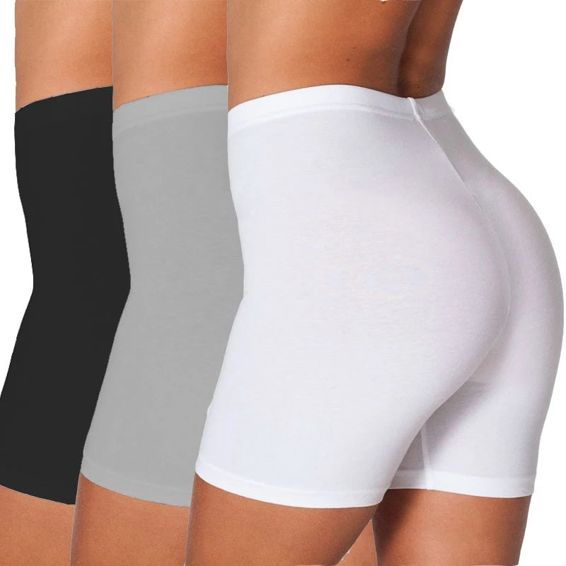 Women'S High Waist Elastic Leggings Spring Summer Solid Color Safety