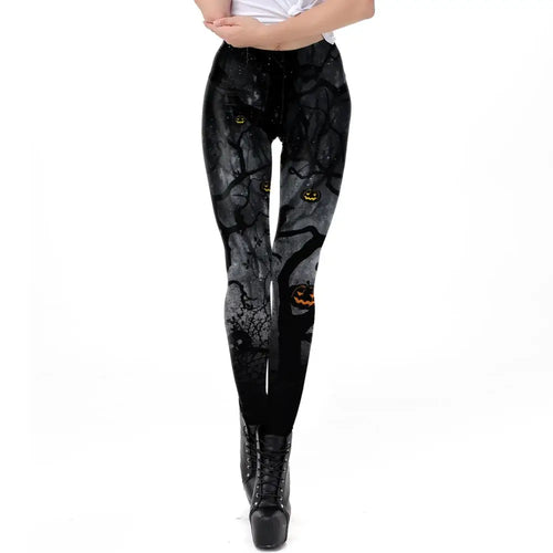 VIP FASHION Adult Steampunk Skeleton Leggings Adventure Halloween