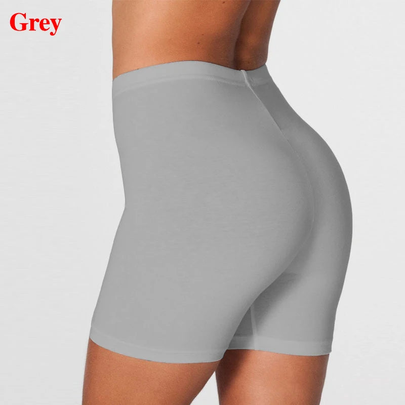 Women'S High Waist Elastic Leggings Spring Summer Solid Color Safety