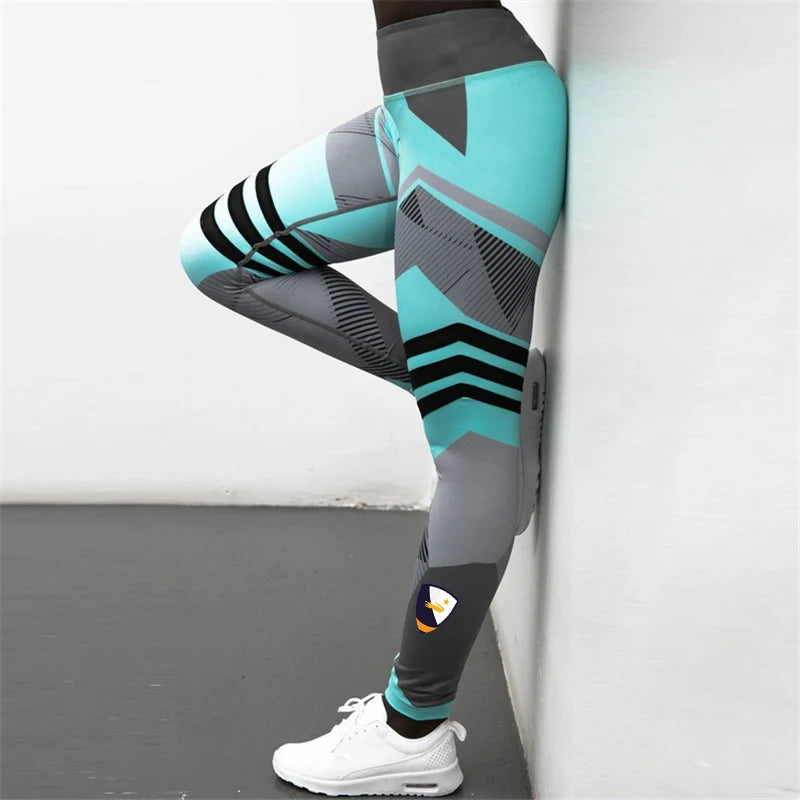 HDDHDHH Brand Printing Geometric Pattern Sports Leggings Women's Pants