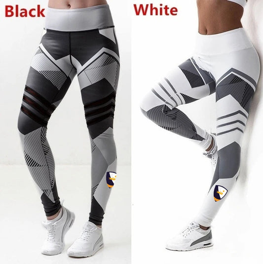 HDDHDHH Brand Printing Geometric Pattern Sports Leggings Women's Pants