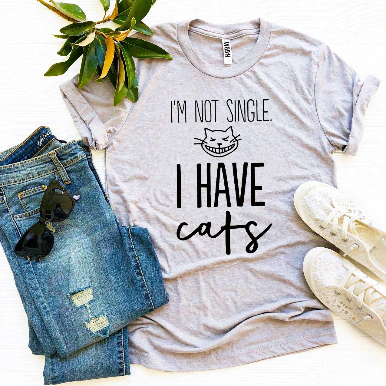 Cat Lover's Delight: Not Single, Just Fabulous T-shirt