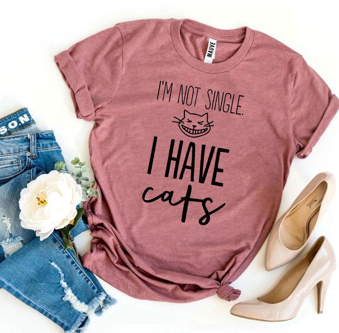 Cat Lover's Delight: Not Single, Just Fabulous T-shirt