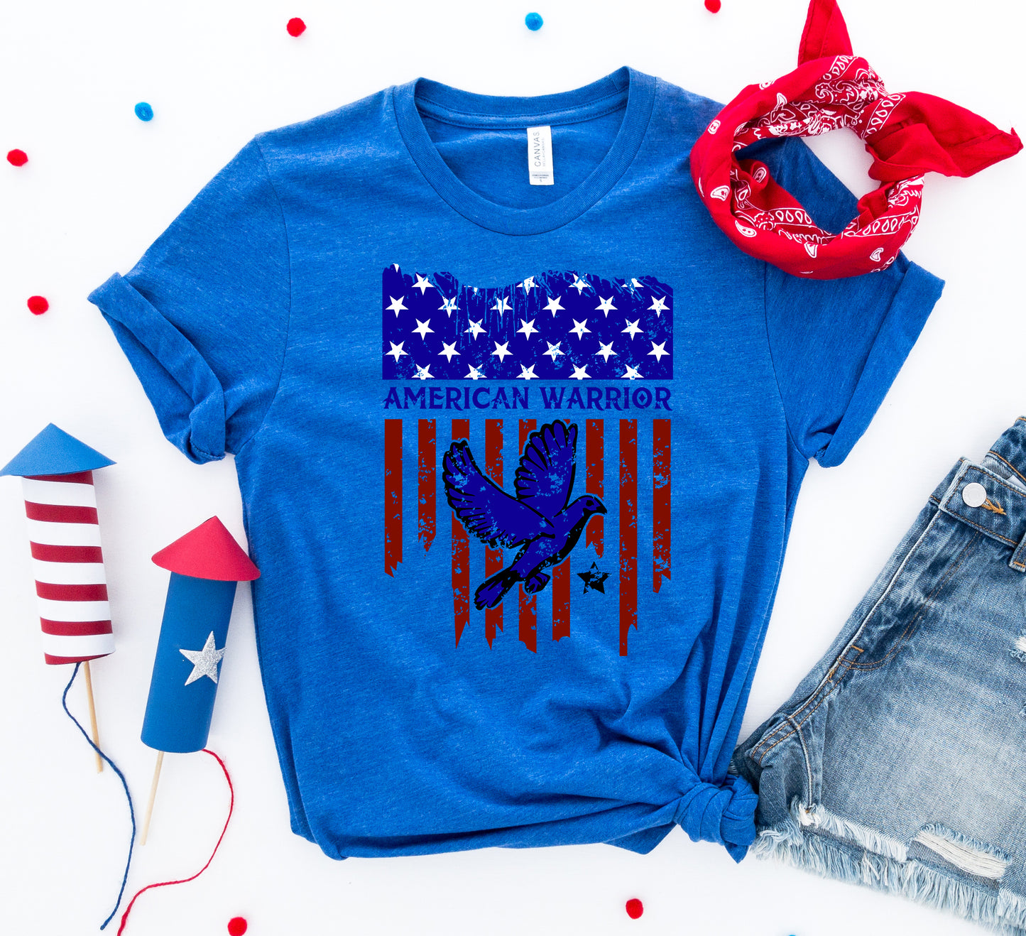 Patriotic American Warrior Tee